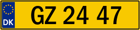 Trailer License Plate